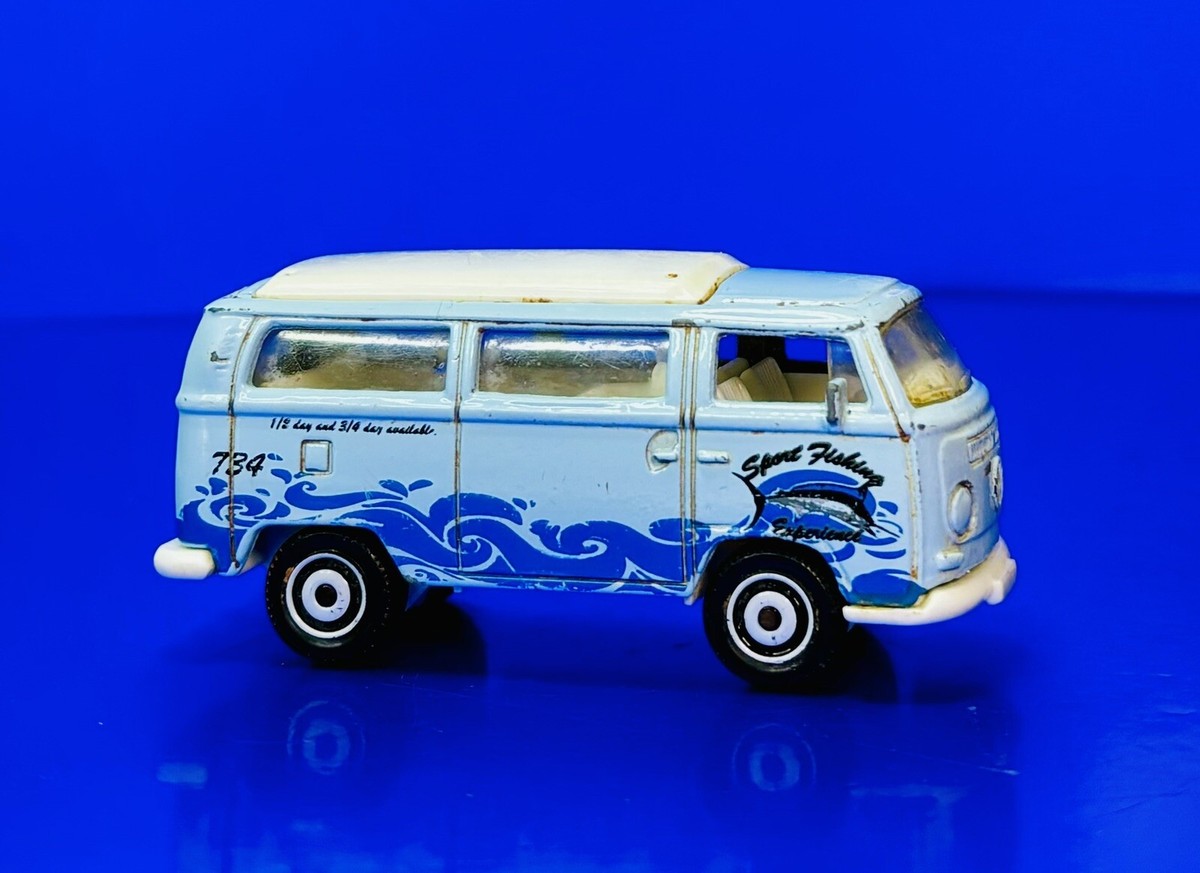 Matchbox VW 1970 T2 Bus Speed Fishing Camper Van Bus MB734