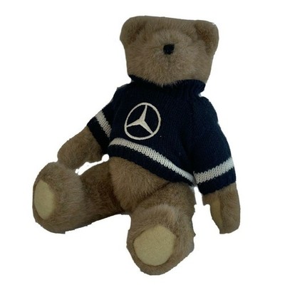 1994 Ganz Mercedes-Benz Teddy Bear Knit Blue Sweater With Articulated Legs