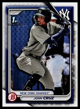 2024 Bowman John Cruz #BP-77 New York Yankees