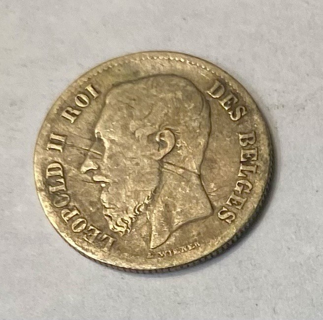1866 -50 Centimes - Belgium - Belges -VG Grade
