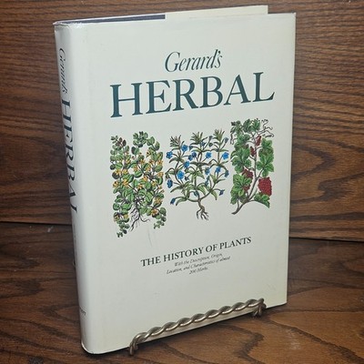 Gerard's Herbal: History of Plants Reprint by John Gerard 1985 Hardcover GOOD+