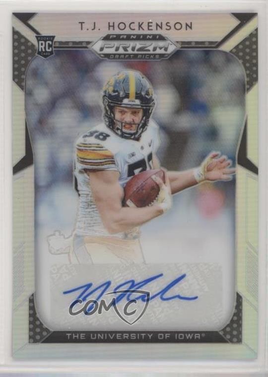 2019 Panini Prizm Draft Picks Silver TJ Hockenson #268 Auto o1u