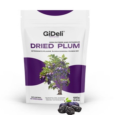Getrocknete Pflaumen 1kg Ohne Stein Ungesüßt Vegan Pure Snack Müsli GiDeli