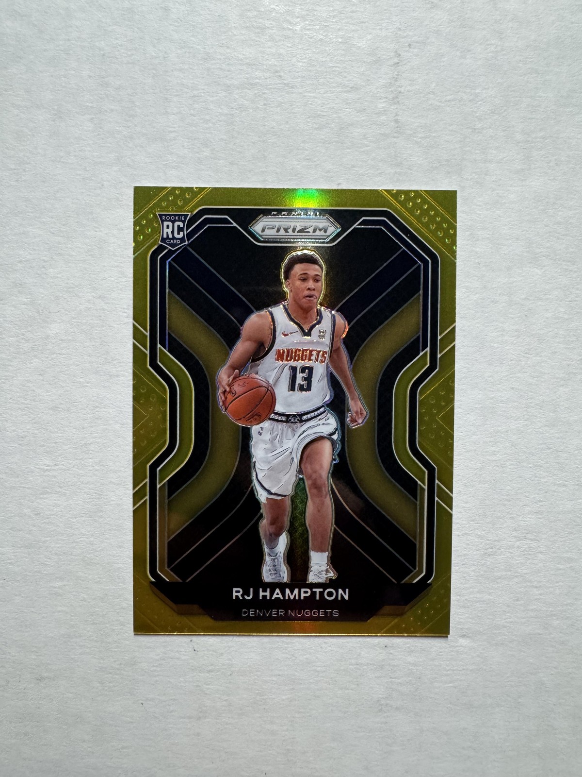 2020-21 Panini Prizm #286 RJ Hampton Gold Prizms Rookie Card RC #/10