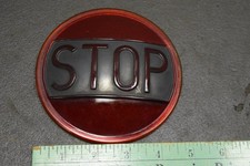 Embossed Glass Stop Vintage 5 Tail Light Lamp Model A T Ford Chevy Hot Rat Rod