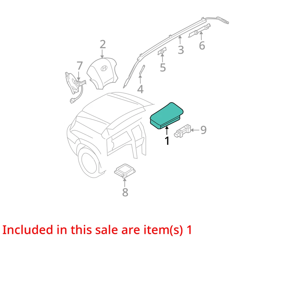 Airbag Air Bag 4 Cylinder Passenger Dash Fits 05-10 SPORTAGE 30174251 - Изображение 4 из 4