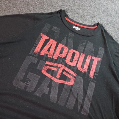 Tapout Pain is Worth The Gain Mens 2XL Black T Shirt Y2k Vintage Grunge MMA
