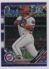 2019 Bowman Chrome Prospects Purple Shimmer Refractor Israel Pineda 0y59