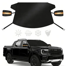 For Ford Winter Car Windshield Snow Cover Frost Ice Guard with Side Mirror Cover
