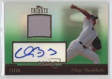 2011 Topps Tribute Auto Relic Green 47/75 Clay Buchholz #TAR-CBU Auto 0af