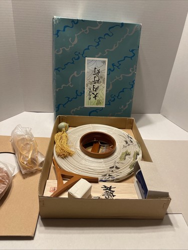 Japanese Lantern Ouchi Obon Bon Traditional Gifu Double Paper 10”, Electric - Picture 5 of 8
