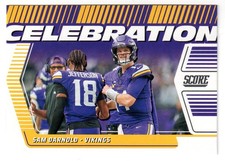 2025 Score SAM DARNOLD 'CELEBRATION' INSERT CARD! VIKINGS
