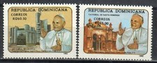 Dominican Republic Stamp 1121-1122  - Visit of Pope John Paul II