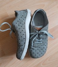 Halbschuhe Helvesko Damen Freizeit Bequem Atmungsaktiv Gr.37 Leder Grau Top 