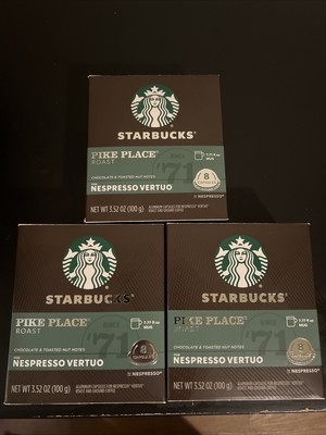 Starbucks Pike Place Roast For Nespresso Vertuo Line  24 Capsules BB:9/2025