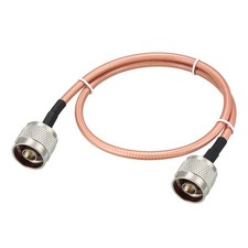 Low Loss RF Coaxial Cable Connection Coax Wire RG-142 N Male to N Male 50cm