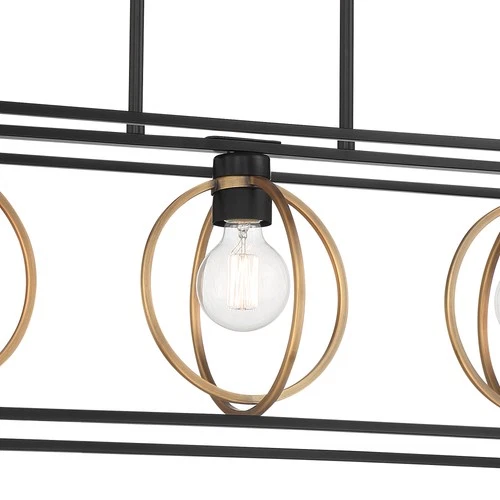 Designers Fountain D276M-IS Kew Gardens 3 Light 36"W Linear - Black - Picture 3 of 4