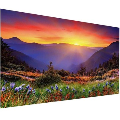 Diamond Painting Kits for Adults,Large Mountain 28'' x 16'', XLD-Sunsrt 