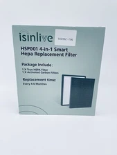 Isinlive True HEPA HSP001 4-in-1 Smart  Filter replacement Every 4-6 Months