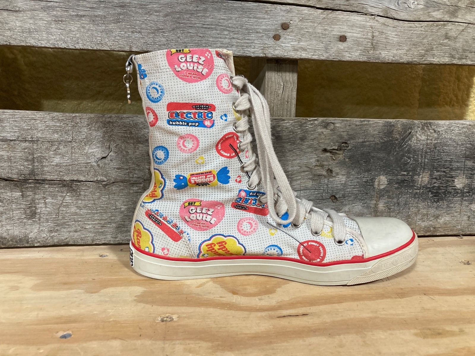 Harajuku Lovers High Top Shoes - Womens 9.5 - Gwen Stefani - Hearts Candy