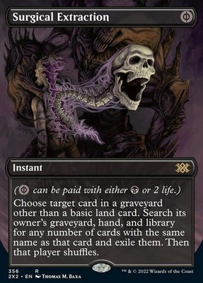 Surgical Extraction (Borderless Alternate Art) [Double Masters 2022] Near Mint