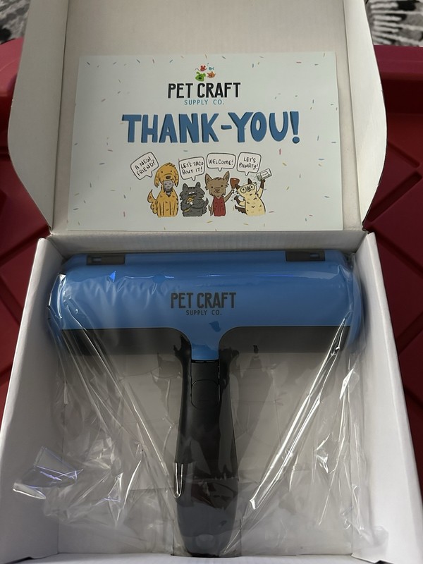 New Pet Craft Supply Co. Hair Removal Roller Brush Dogs Cat Furniture Self Clean