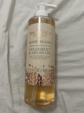 Tuscan Hills Spearmint Argan Oil Bath Body Gift Set 7Pc Lotion, Wash, Butter