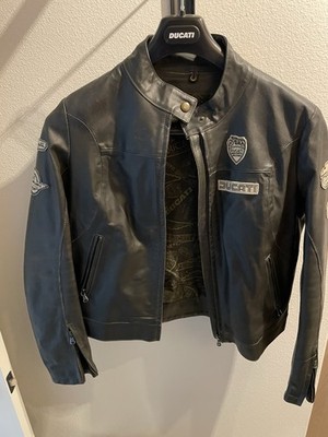 Black Ducati  Meccanica Ladies XL Riders Jacket with Patches