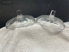 2 Bobeche Candle Drip Trays W/Attached Nozzels 5.5” Chandelier Replacement  VTG