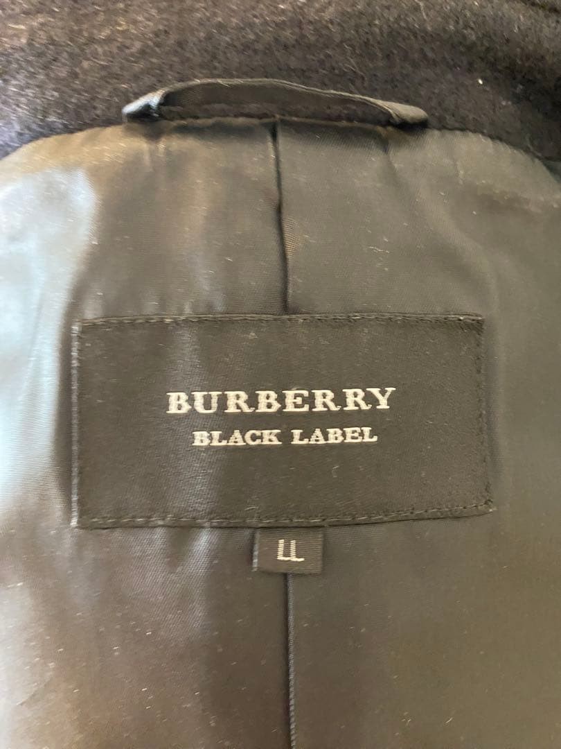 BURBERRY BLACK LABEL Peacoat Black Size LL From Japan thumbnail 5