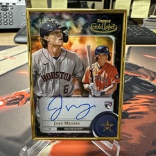 Jake Meyers RC-  2022 Topps Gold Label Framed Autograph Card #FA-JME Black 66/75