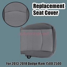 Driver Side Bottom Gray Cloth Seat Cover for Dodge Ram 1500 2500 3500 2013-2018