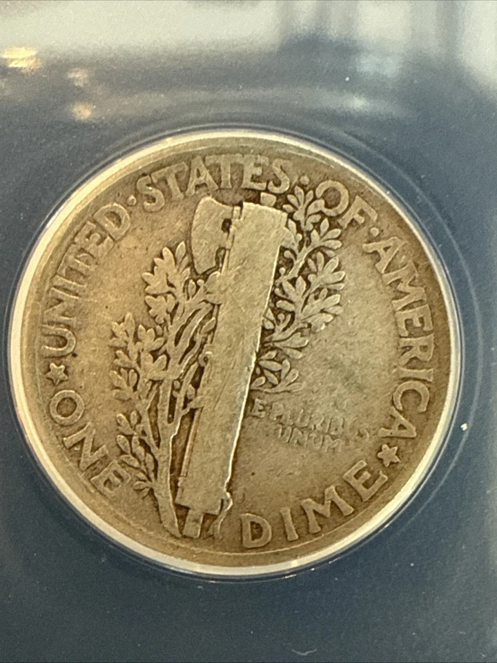 1921 Mercury Dime VG 8 ANACS Silver 10c Coin L715 - Image 3 of 4