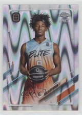 2021-22 Topps Chrome OTE Overtime Elite RayWave Refractor Malik Bowman #27 0c2