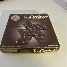 Tri-Ominos Classic Triangular Domino Game By Pressman