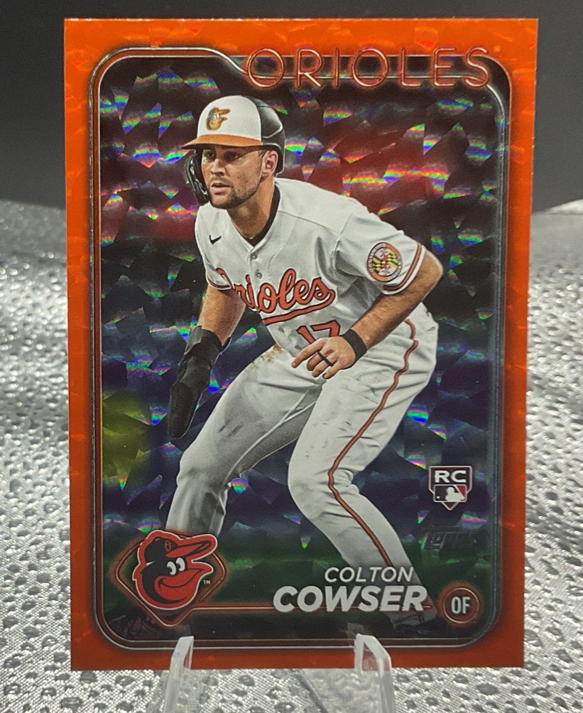 2024 Topps Colton Cowser #257 Orange Crackle Foil /299 Rookie Baltimore Os