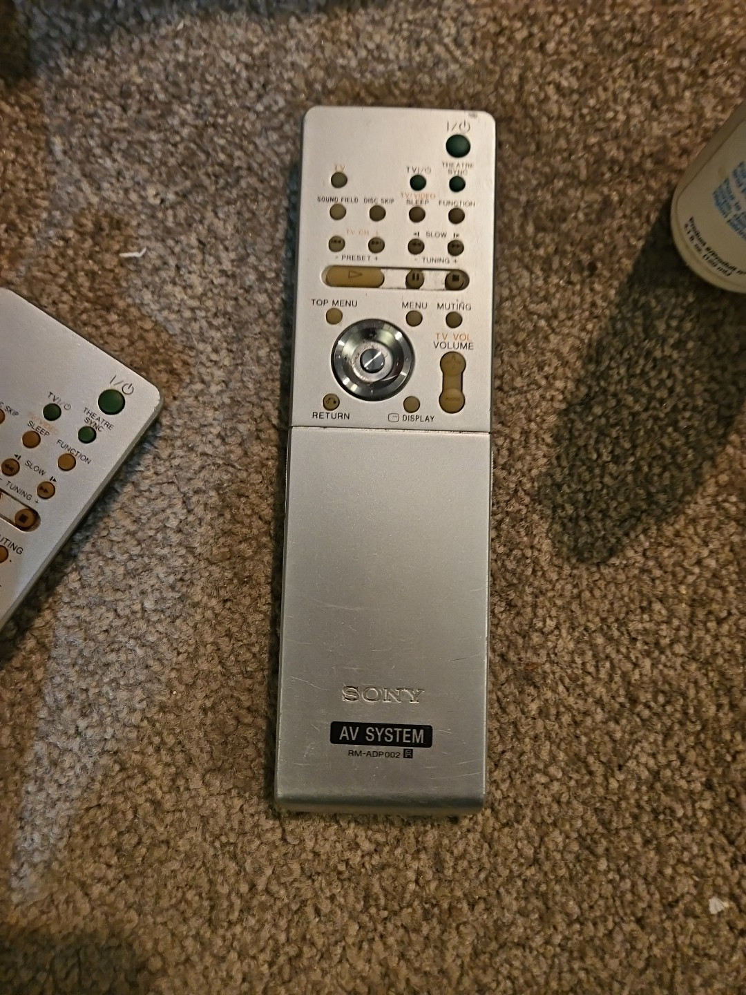 Original SONY RM-ADP002 AV Remote for DAVFX10 DAVFX100W DAVFX80 Systems