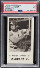 Mr. October Reggie Jackson 1969 Anderson Oakland A’s #9 HOF RC PSA 7 - Only 7 ^