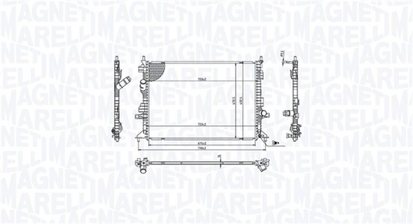 MotorküHler WasserküHler Magneti Marelli 350213215700 FüR Ford Focus 4 HN HP HM-image