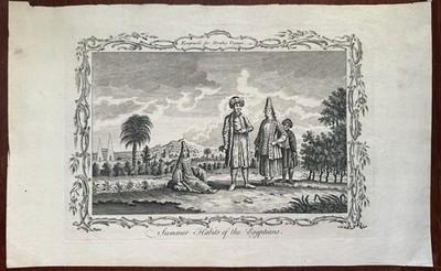 Engraving By Edward Cavendish Drake 1771, Summer Habits Of The Egyptians