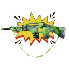 Inflatable Camo Rifle Pool Floats for Kids Birthday Party, or Military Decor 30"