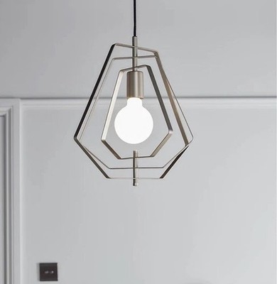 GoodHome Silberoptik moderne Nedoki PENDELLEUCHTE Deckenleuchte e27 / 155cm x 35cm