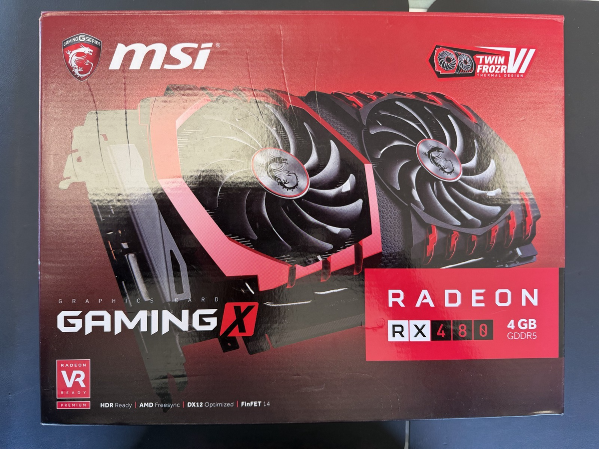 MSI AMD Radeon RX 480 (RX 480 GAMING 4G) 4GB GDDR5 PCI Express