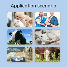 Animal Microchip Pet Tag Scanner ID Reader Animal Labels Handheld AWMW