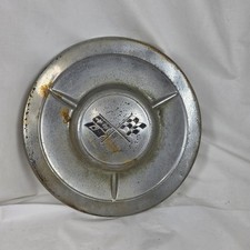 1958 Corvette Dog Dish Hubcap 10.25 Original Gm Wheel Cover Single Year Vintage
