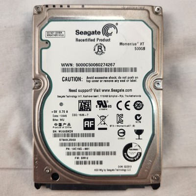 Seagate HDD Momentus XT ST500LX003 500GB 2.5'' SATA III Laptop Hard Drive