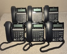 Lot of 6 NEC ITY-6D-1 BK TEL IP Office Phones w/ Handsets  Stands