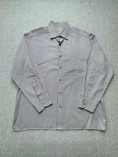 Ermenegildo Zegna Dress Shirt Mens 2XL Multicolor Stripe Cotton Made In Italy
