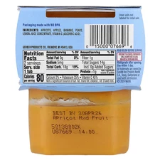 Baby Food, 2nd Foods®, Apricot Mixed Fruit, 2 Packs, 4 oz (113 g) Each