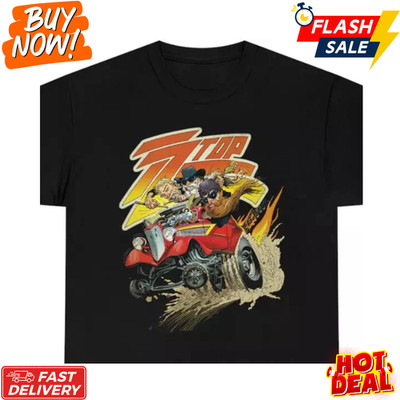 ZZ Top Inspired Eliminator Car Graphic T-Shirt Rock Band Tribute Tee Unisex